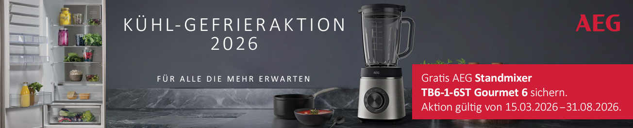 Kühl-Gefrierkombination, Kühlschrank, Gefrierfach, Blau/Grau, Standmixer