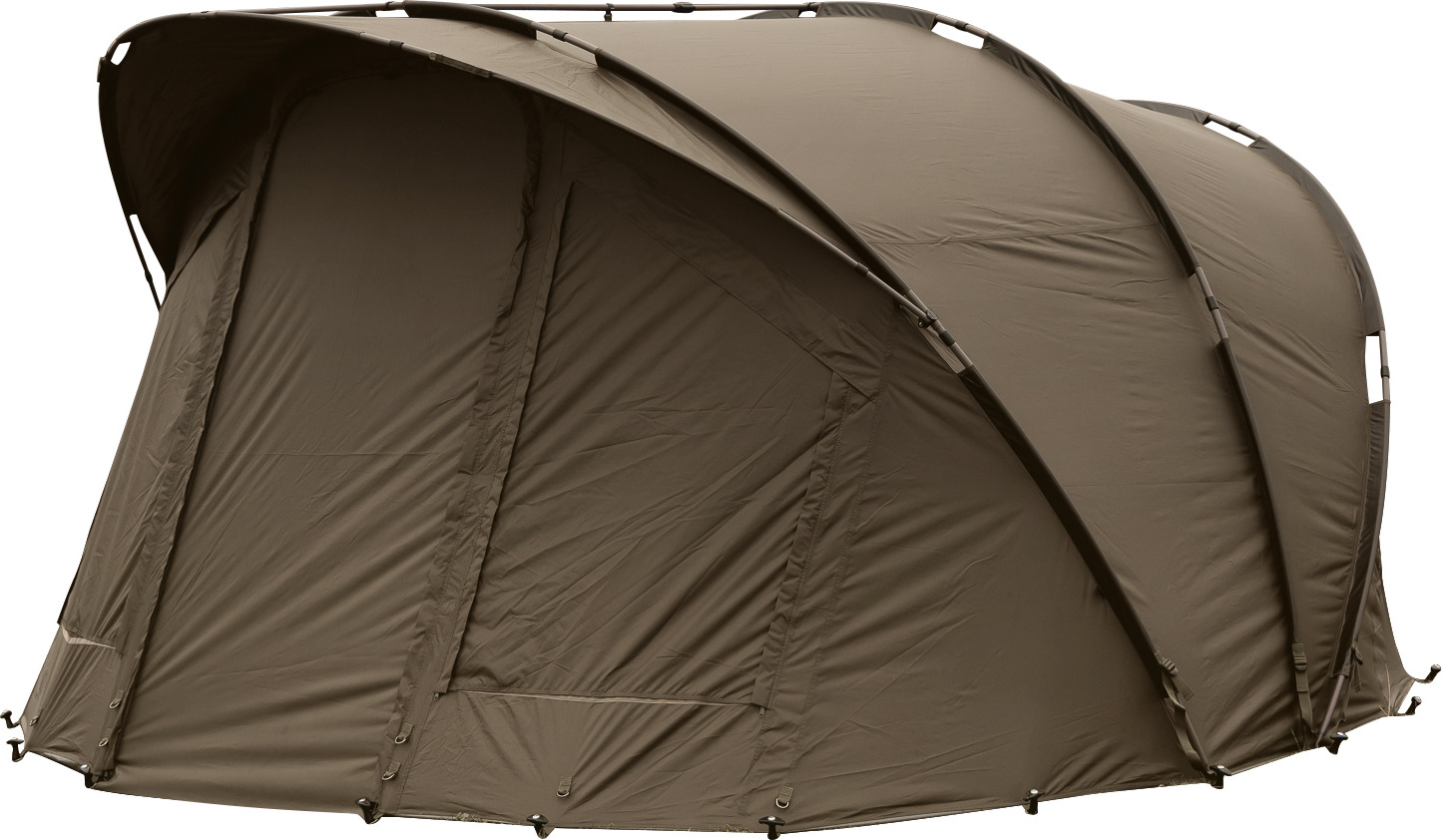 Kuppelzelt, Campingzelt, Olivgrün, Außenhülle, Fensterlose Seite, Zelt, Kuppelzelt, Camping, Stoff, Maroon/Brown