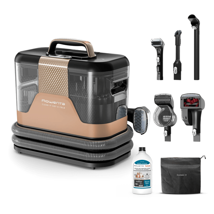 Reinigungsgerät, Schwingsystem, Kunststoffgehäuse, Handhabung, Zubehörset