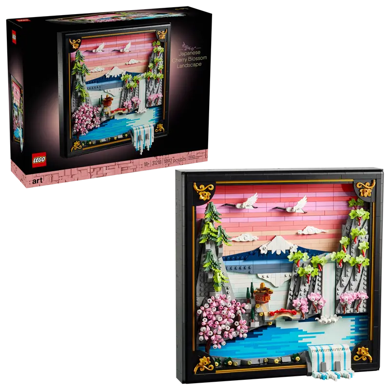 Japanische Kirschblütenlandschaft