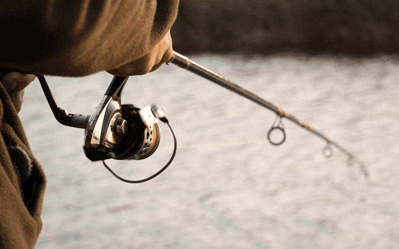 Fischen, Draußen, Wasser, Angler, Person