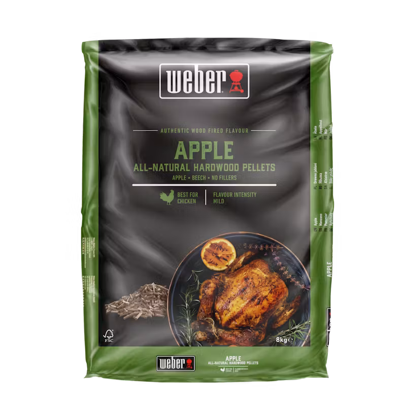 100 Prozent natürliche Hartholzpellets aus Apfelholz - 8 kg