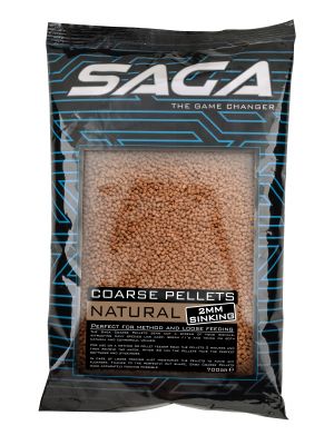 Saga COARSE PELLETS NATURAL SINKING 4MM 700G