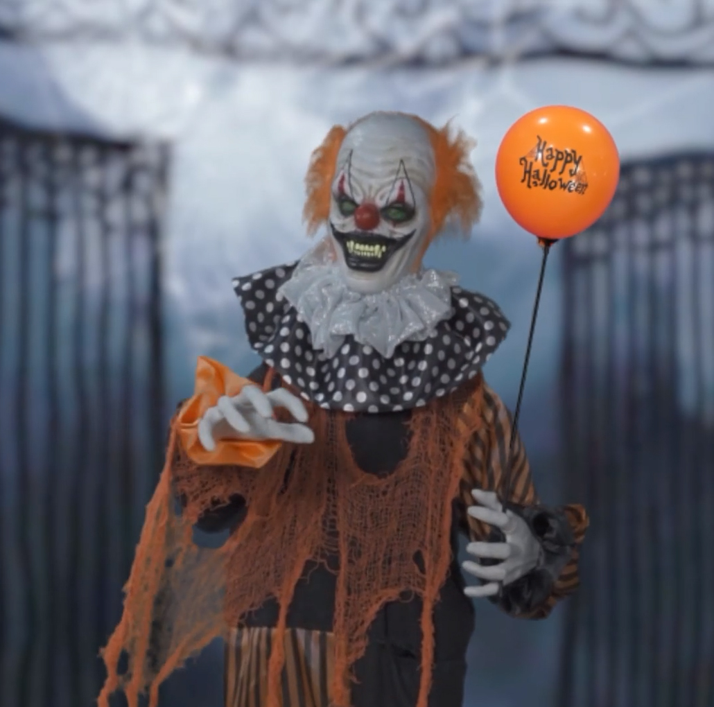 Stehender animierter Clown