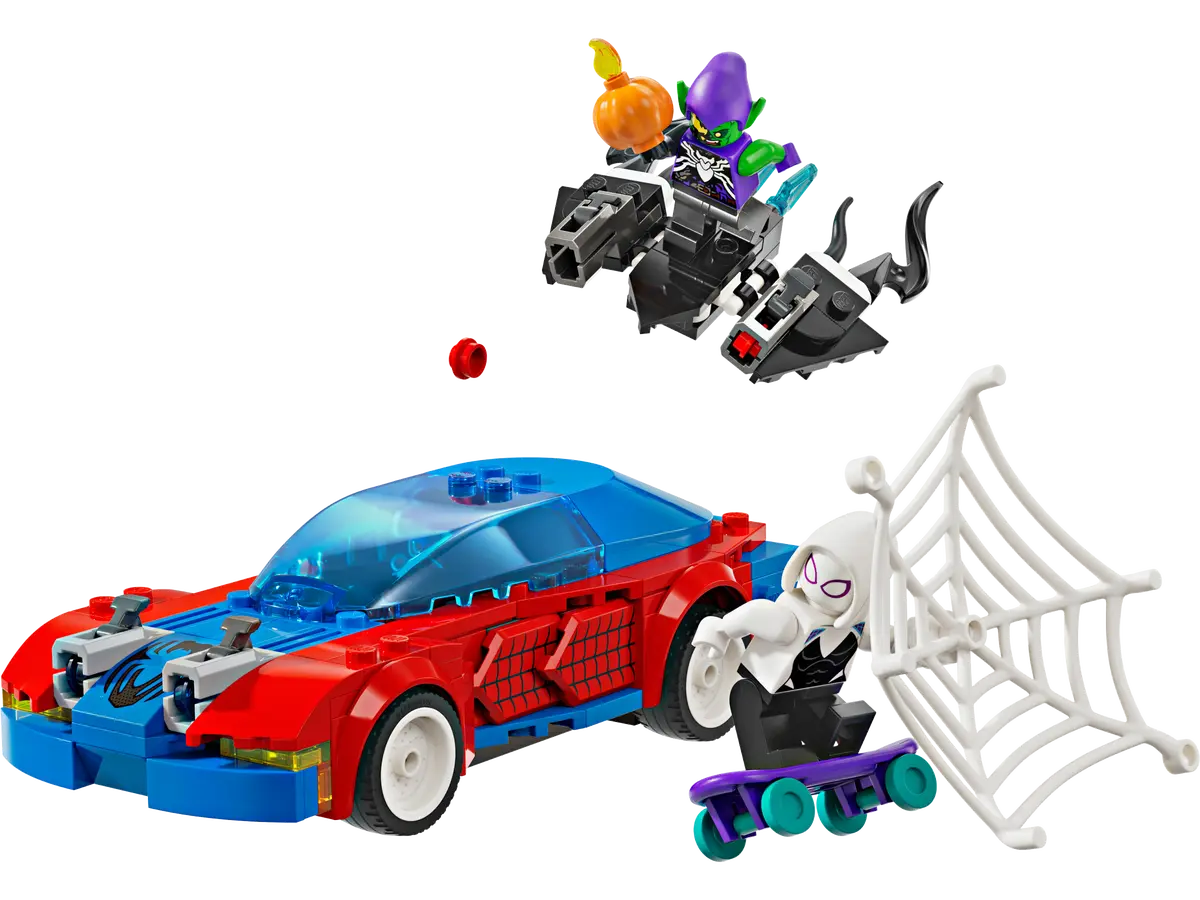 Spider-Mans Rennauto & Venom Green Goblin