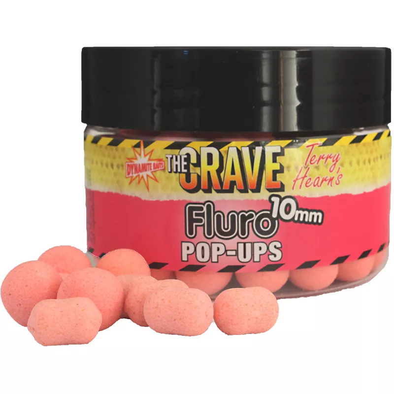THE CRAVE FLURO POP UPS 15MM THE CRAVE FLURO POP UPS 15MM