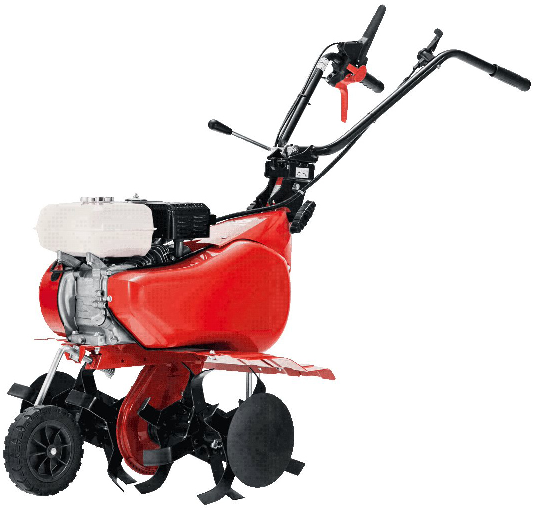 motoculteur, rouge, outil-moteur, fraiseuse, double-étage