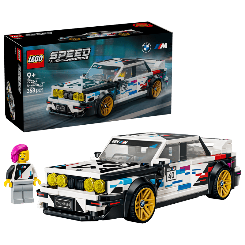 Lego, Speed Champions, Auto, BMW M3 E30, Rennwagen