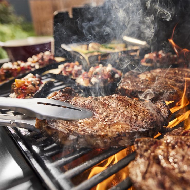 Grillfleisch, Steak, Grill, Grillrost, Rauch