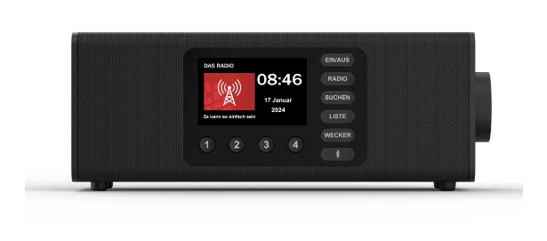 Digitalradio ´DR2002BT´, FM/DAB/DAB+/Bluetooth RX, Radiowecker, Stereo, SW (54298) Elektronik, Stereo, Verstärker, Sprecher