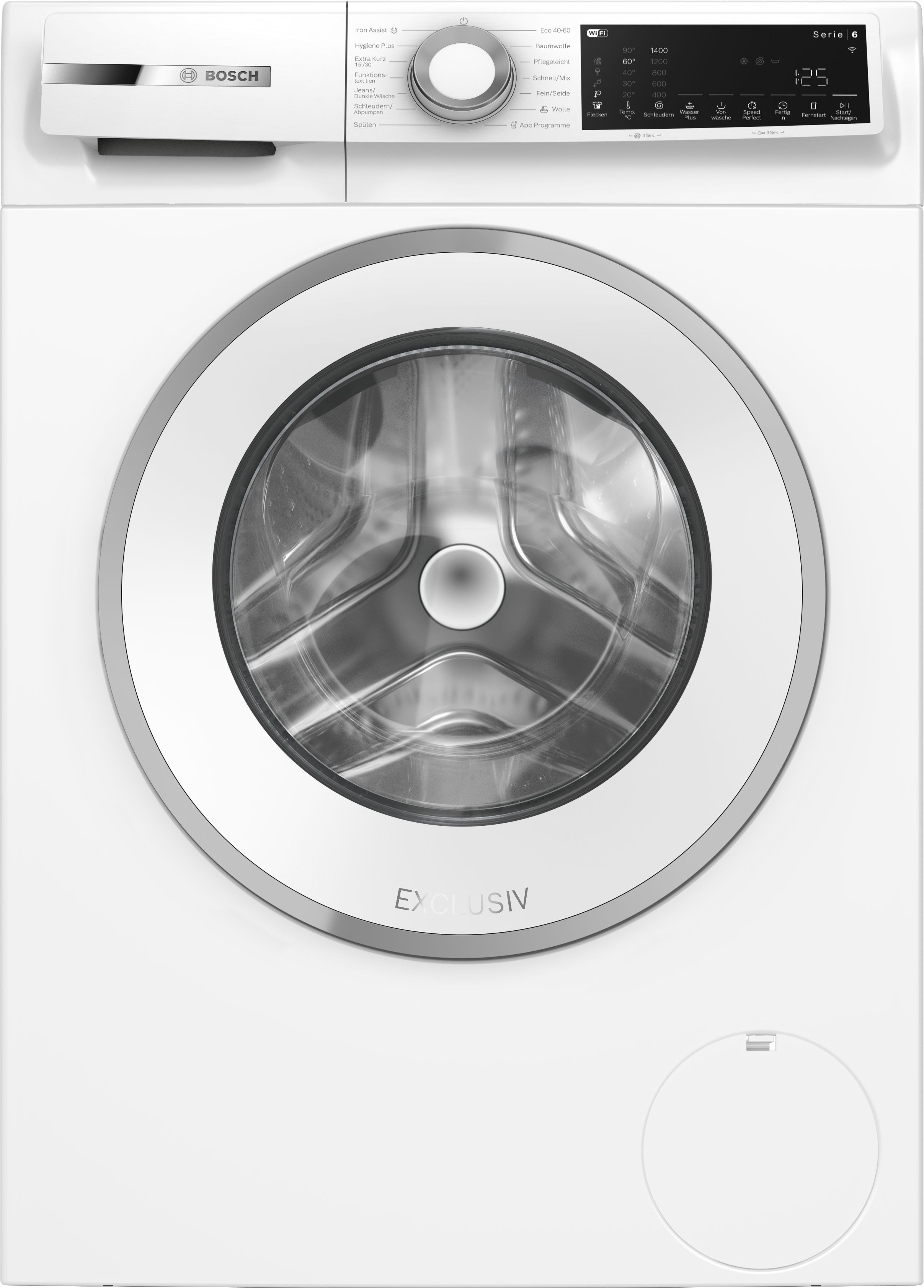 Waschmaschine, Frontlader, Weiß, Trommel, Großgerät