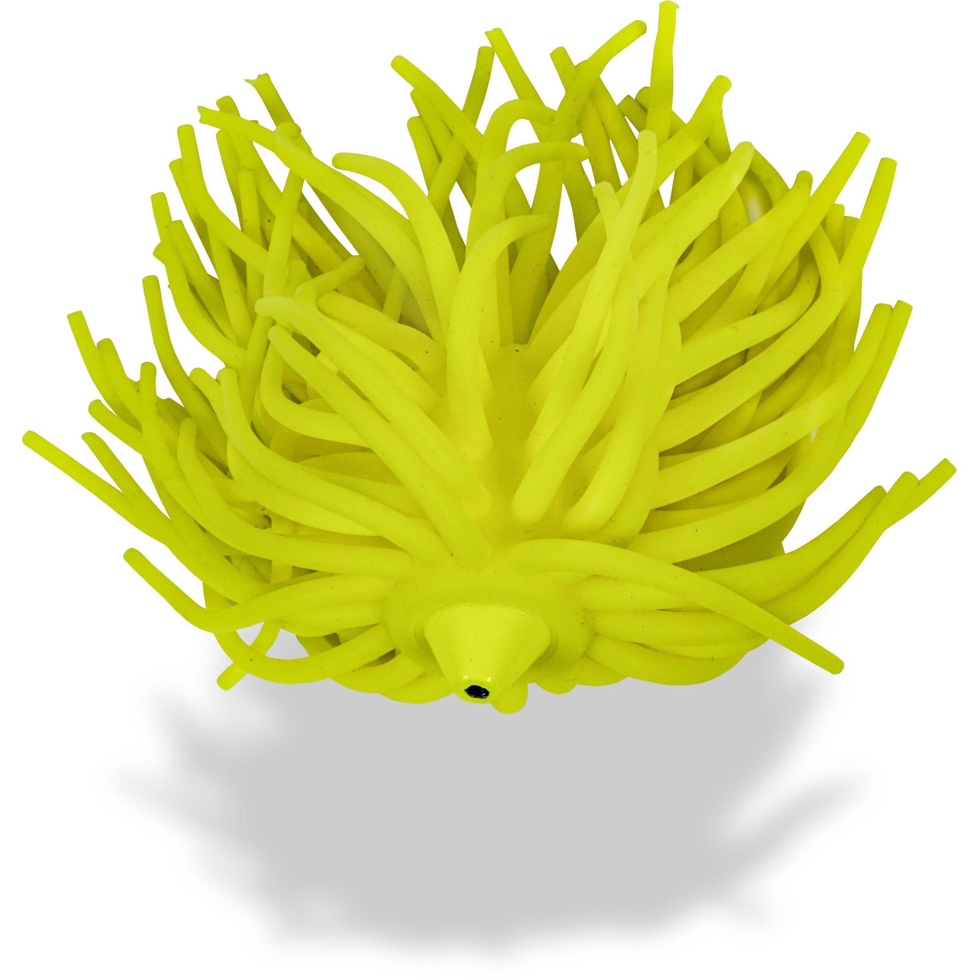 #2/0 #5/0 Real Worm Teaser 80g Haken: 2 gelbs