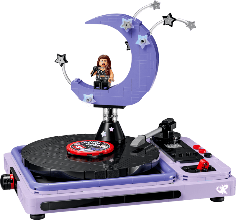 Lego, DJ Turntable, Scheibe, Minifigur, Lila