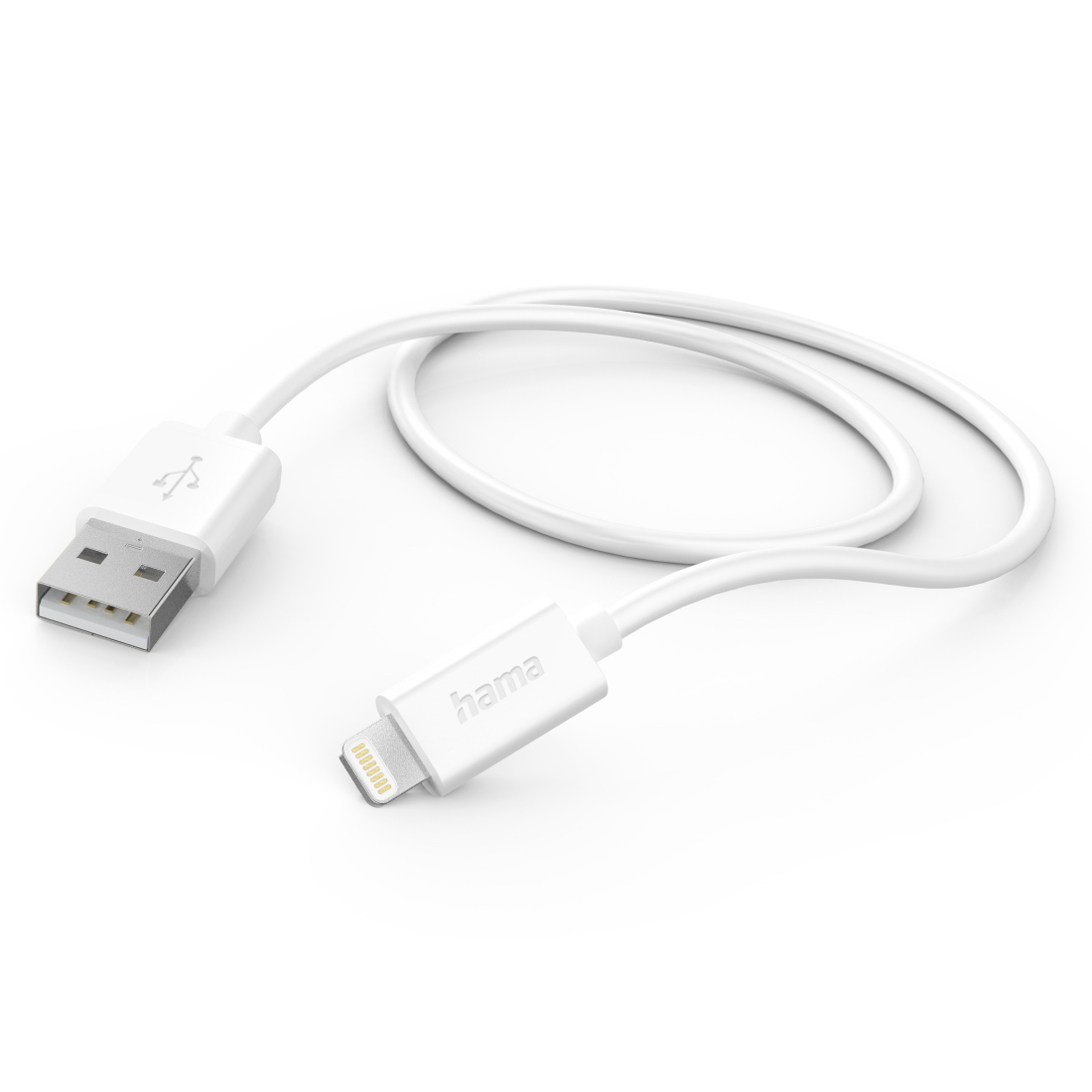 Ladekabel, USB-A - Lightning, 1 m, Weiß (201579) Ladekabel, USB-A - Lightning, 1 m, Weiß (201579)