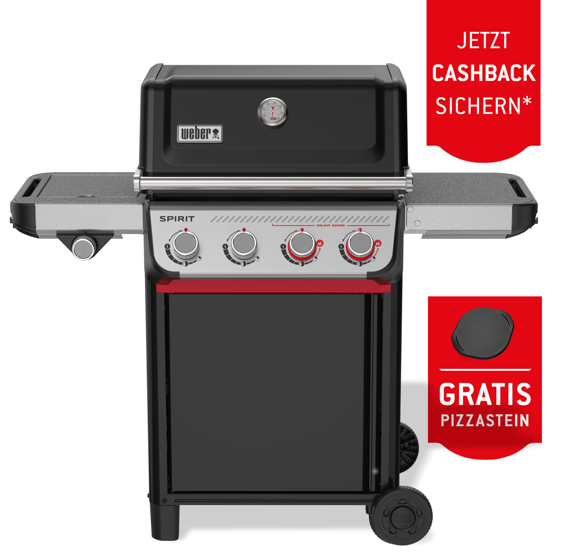Grill, Gasgrill, Spirit, Herd, Pizzastein
