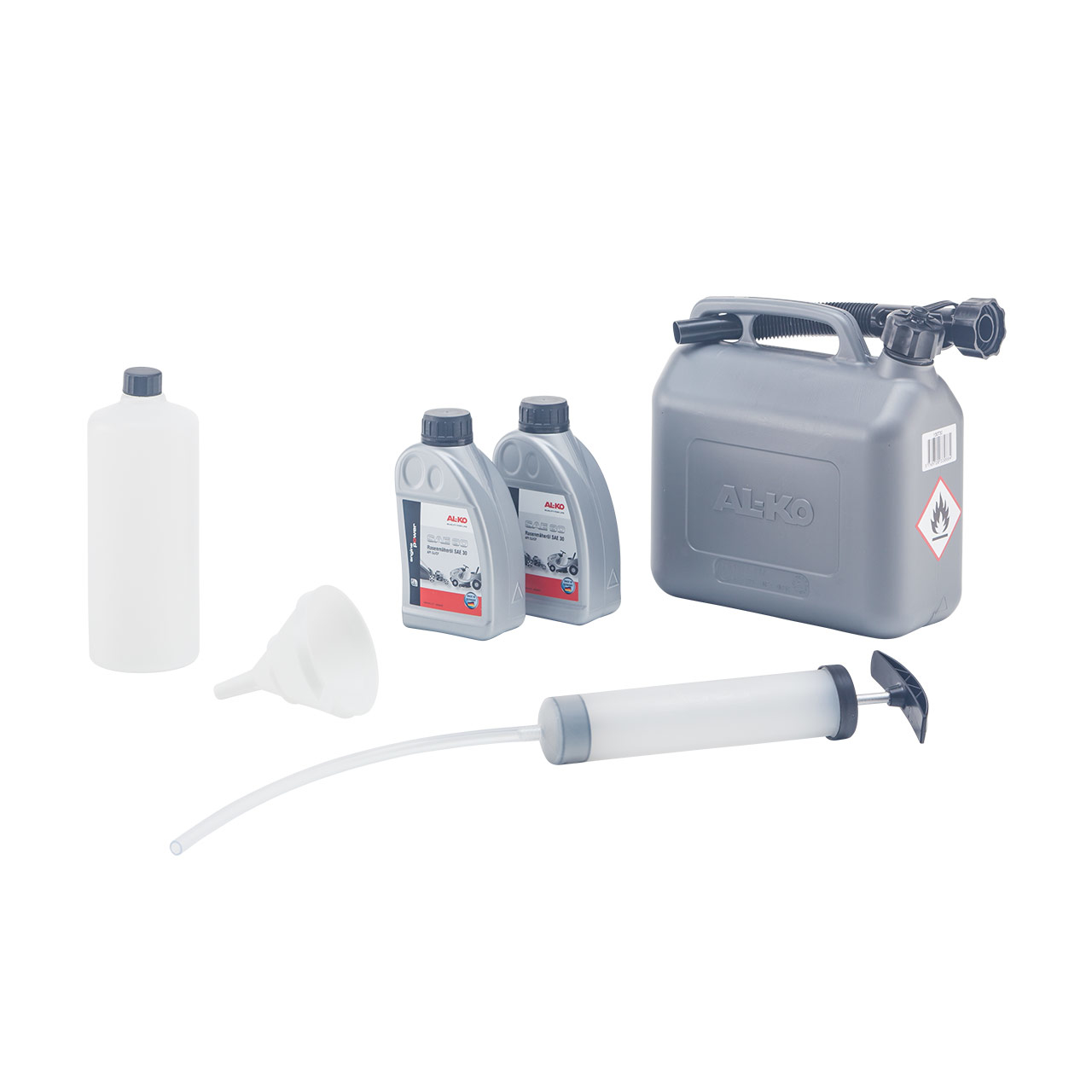 Starter Set für Rasenmäher (Benzinkanister 5l, Motor-Service-Set, 2x Rasenmäheröl SAE 30) (113875) Starter Set für Rasenmäher (Benzinkanister 5l, Motor-Service-Set, 2x Rasenmäheröl SAE 30) (113875)