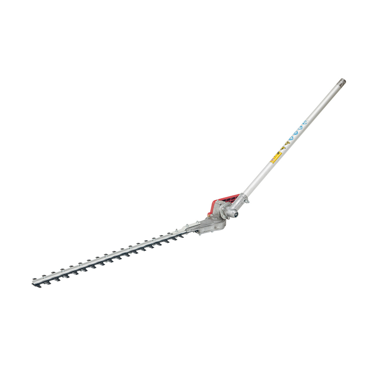 Heckenschere, Grünbrennweite, Teilmotor, Teleskopstange, Klinge mit Zähnen