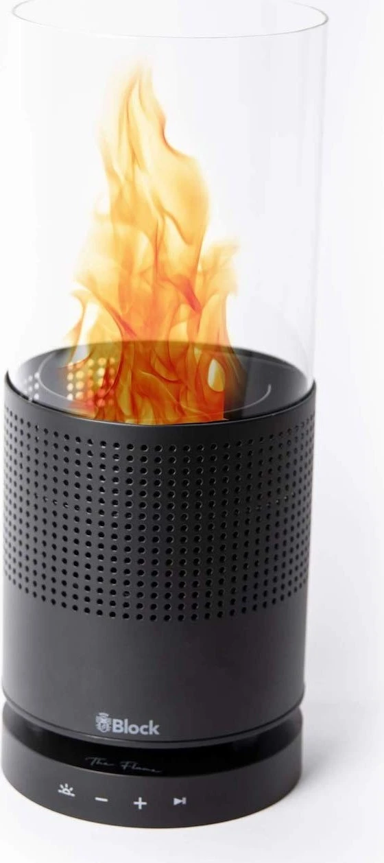 The Flame Bluetooth Lautsprecher mit Tischfeuer Schwarz