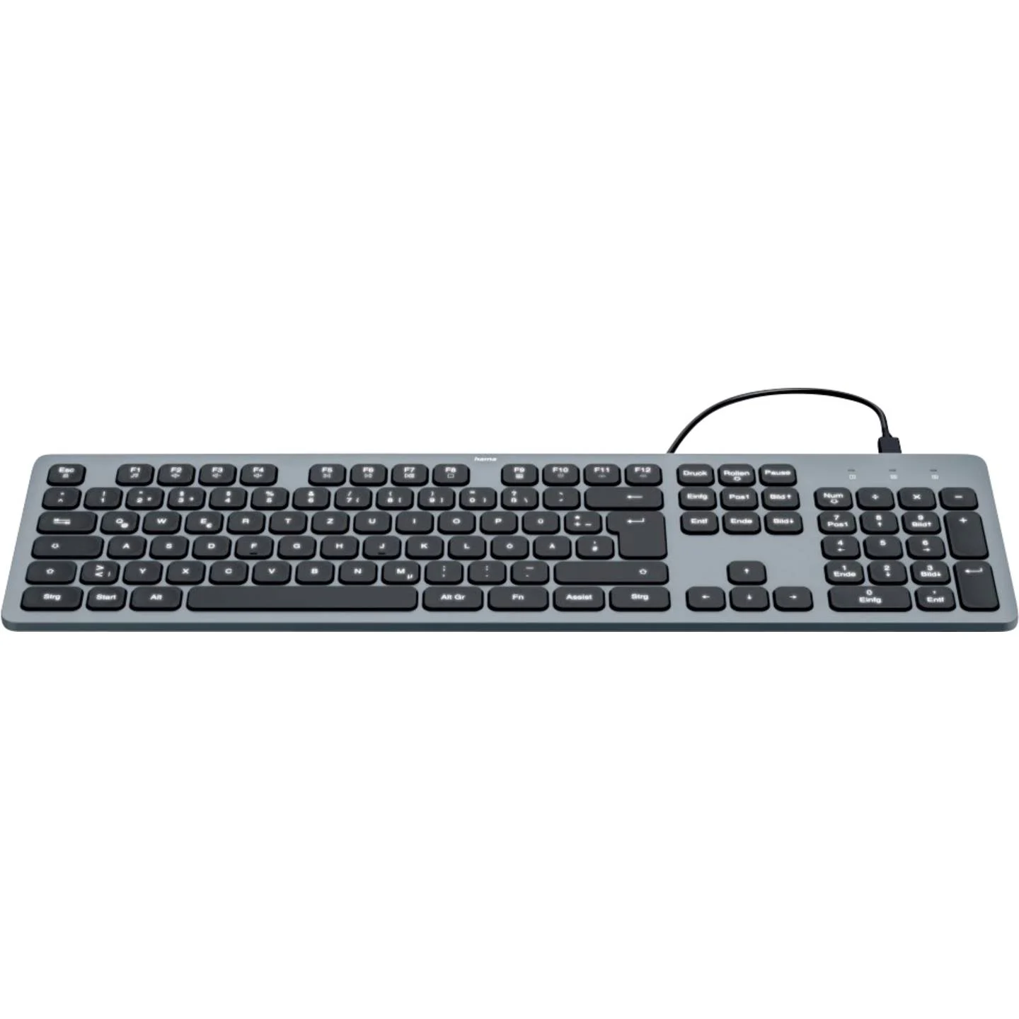 USB-Tastatur CK-400, beleuchtet, kabelgebunden, Schwarz 