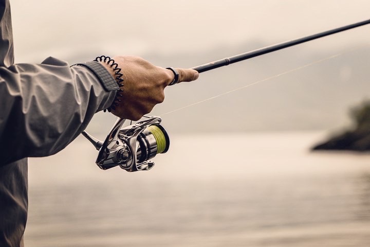 Fischen, Draußen, Wasser, Angler, Person