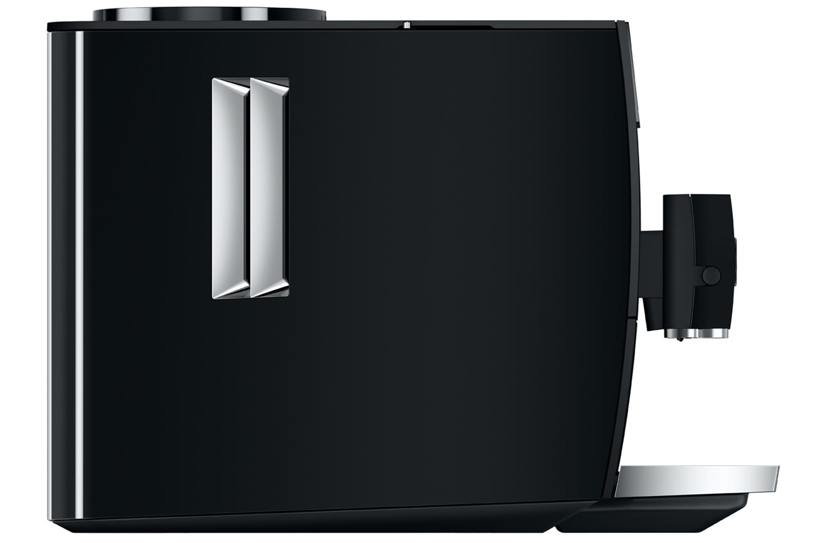 Toaster, Schwarz, Elegantes Design, Chrom-Details, Drehhebel