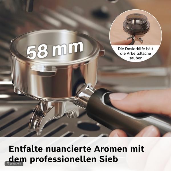Espressokocher, 58 mm, Siebdruck, Kaffeemaschine, Portionsgröße