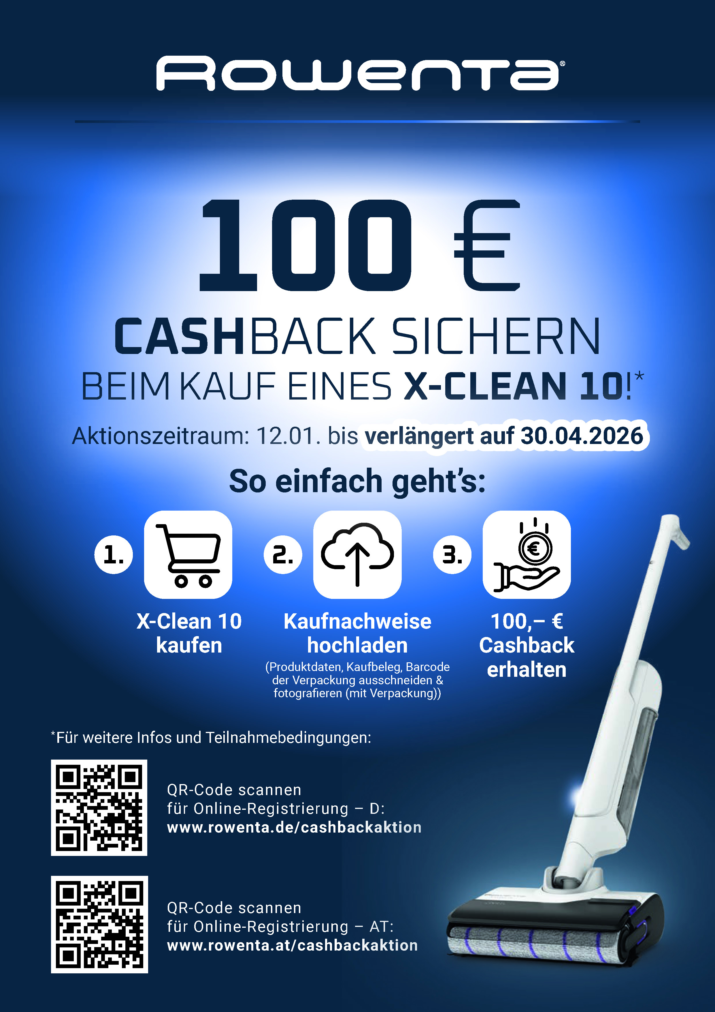 cashback, X-Clean 10, Staubsauger, Aktion, Gutschein