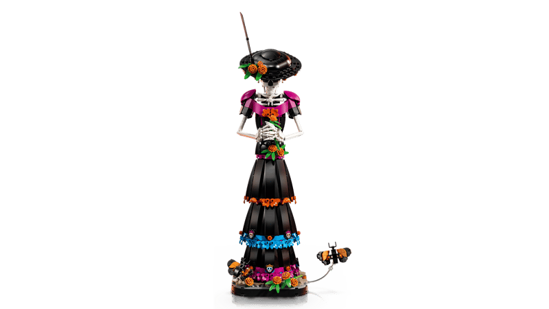 Skelett-Figur, Damenfigur, Mexikanischer Tag der Tracht, Sombrero, Trick-Artefakt