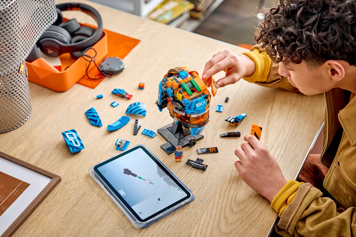 lego, baukasten, kugel, kopf, tablett