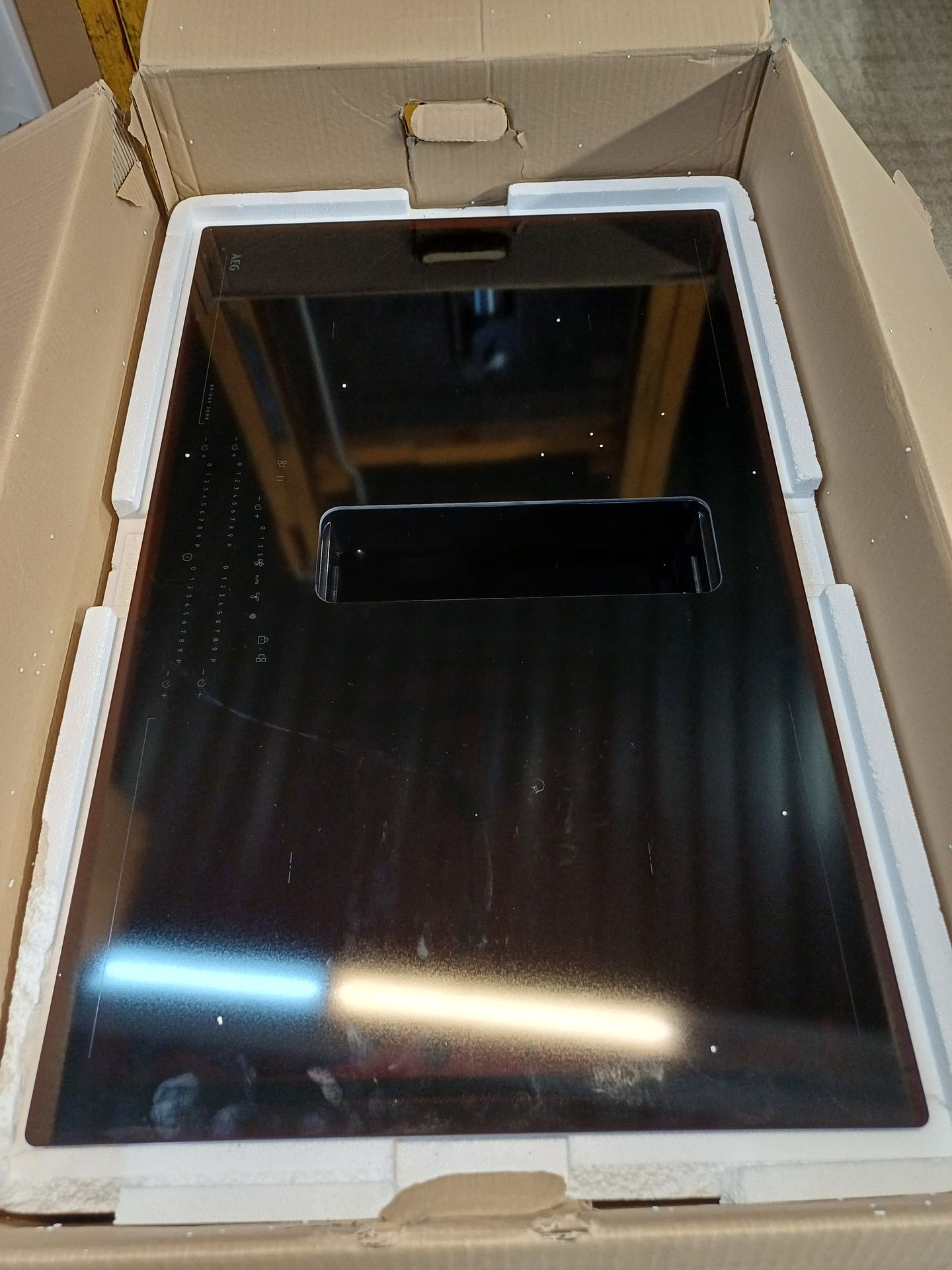 Backofen, Glasscheibe, Ofenoberfläche, schwarz, Paneel