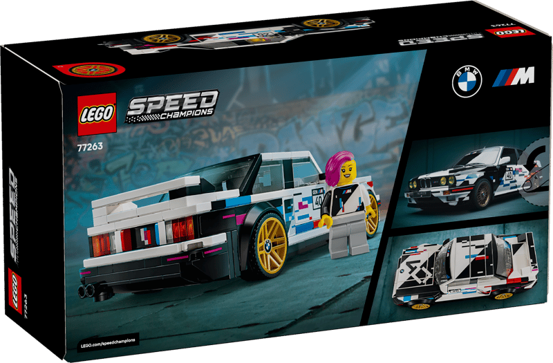 Lego Set, Speed Champions, Rennwagen, Weiß, Gelbe Felgen