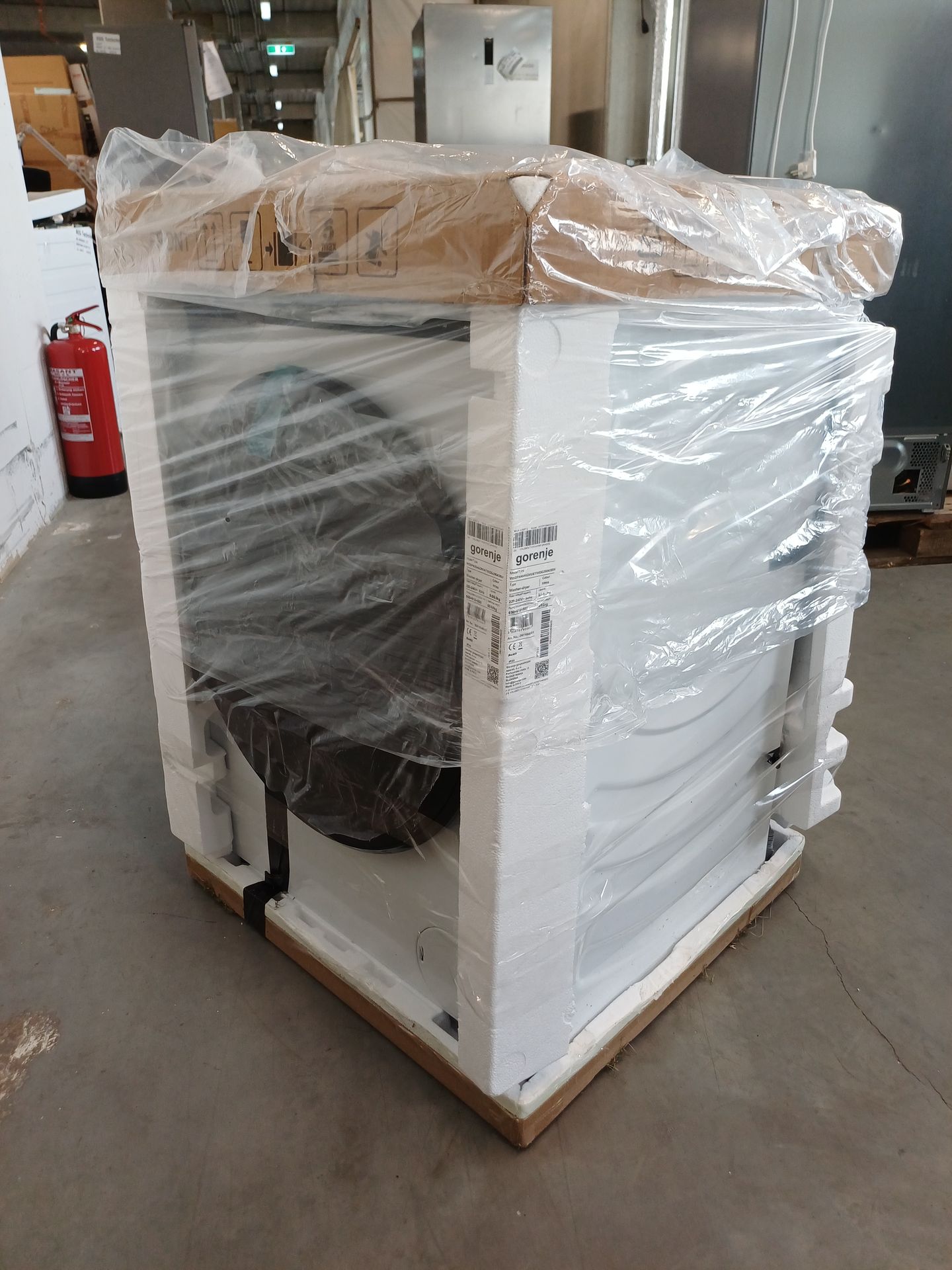 Waschmaschine, Gerät, Weiß, Verpackung, Palette