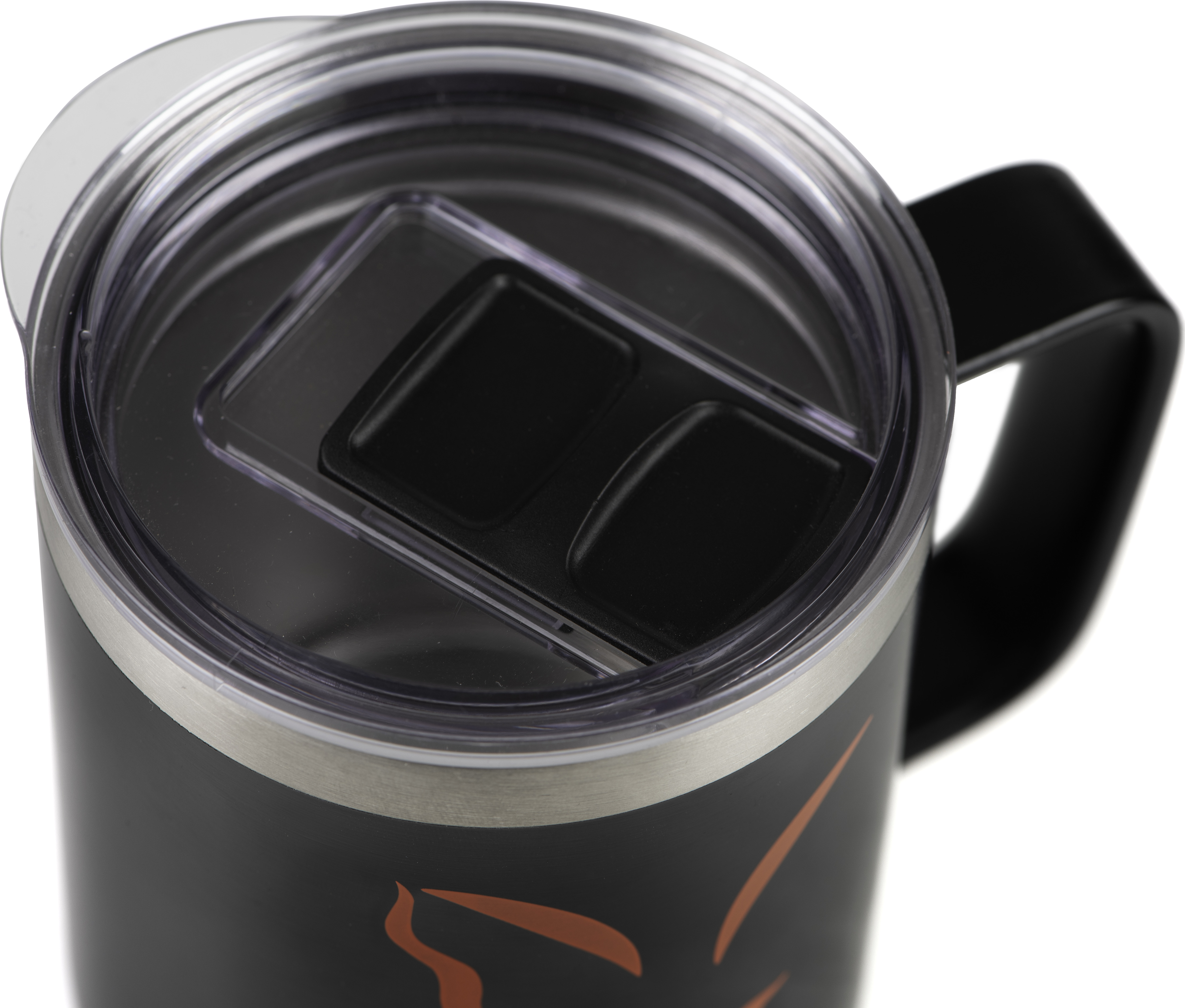 Tumbler, Trinkbecher, Auslaufsicher, Doppelwandig, Schwarz