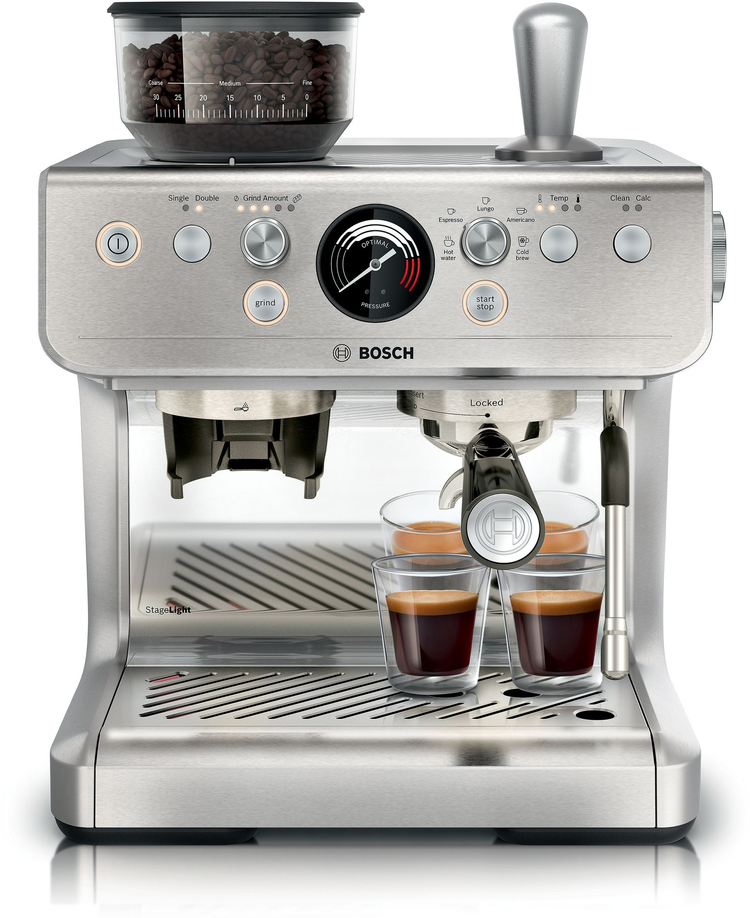 Kaffeemaschine, Espressoautomat, Silikon-Grund, Brühgruppe, Dampfergebnis