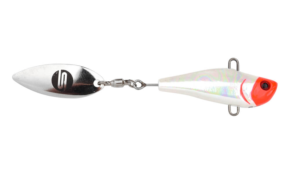 ASP Speed Spinner UV White Bleeder 16g Besteck, Löffel, Köder zum Angeln