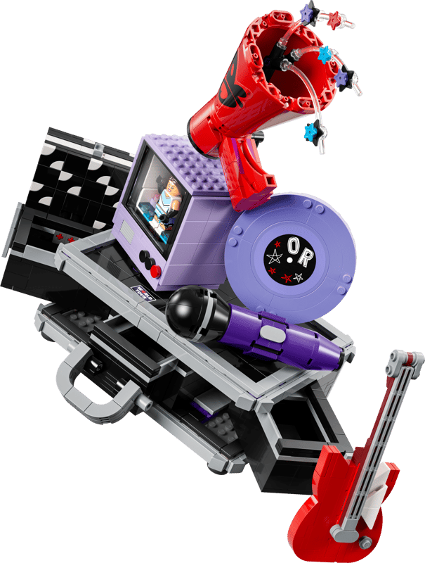 Lego, Kunststoff, Gitarre, Satz, Spielzeug