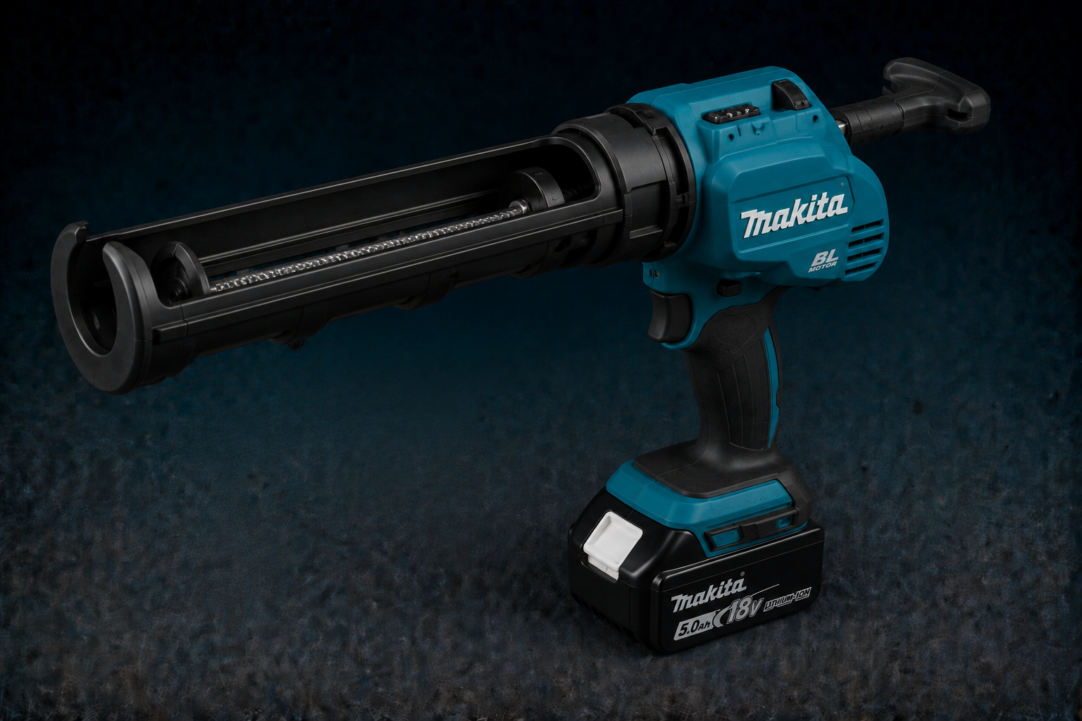 Akku-Schlagschrauber, Piston-Stanzer, Makita, Blaue Farbe, 2-Gang-Werkw