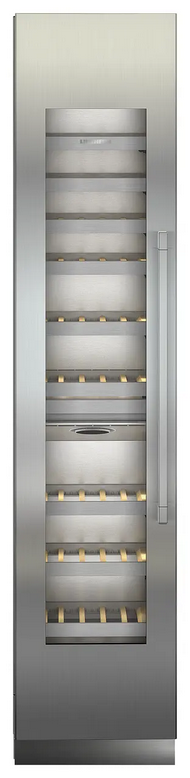 Weinkühlschrank, Weinregal, Vorratsregal, Glasfront, Stahltür