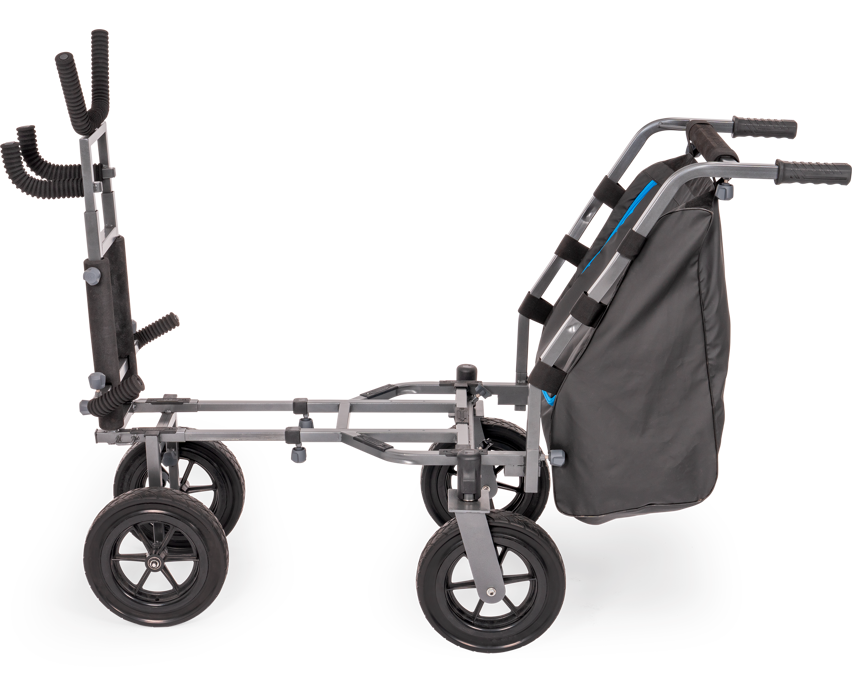 Rollator, Transportstuhl, Foldable walker, Four wheels, Tasche