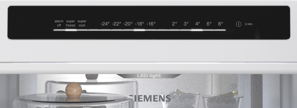 Kühlschrank, Kühlschrank, Temperaturregelung, LED-Licht, Glasbehälter
