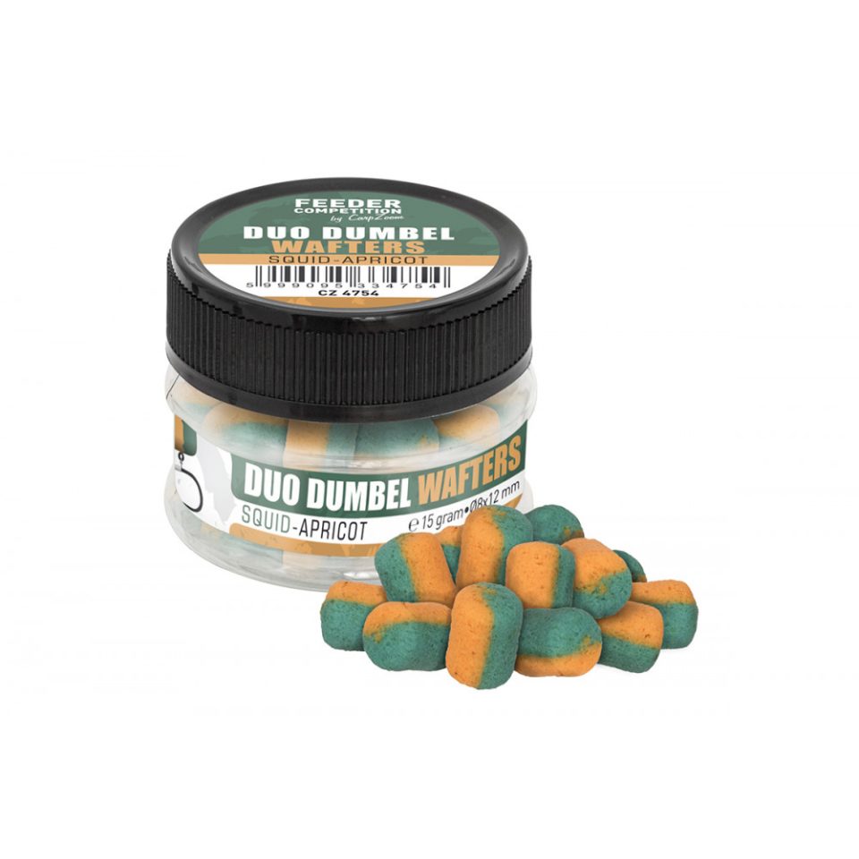 Duo Dumbell Wafter Squid Apricot 15gr Duo Dumbell Wafter Squid Apricot 15gr