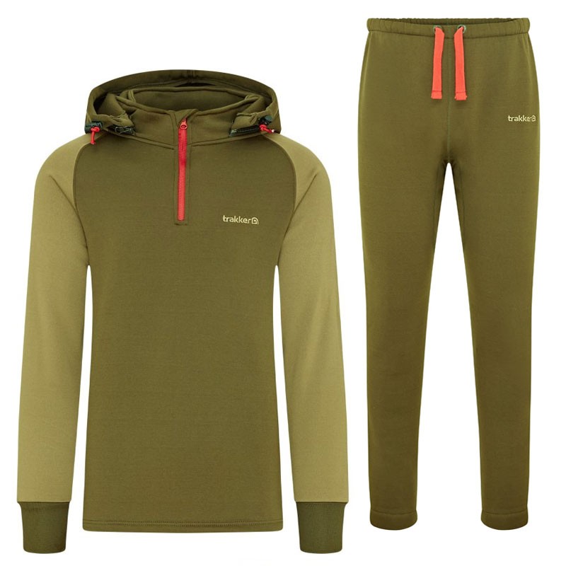Hoodie, Pullover, Hose, Trainingsanzug, Olivgrün