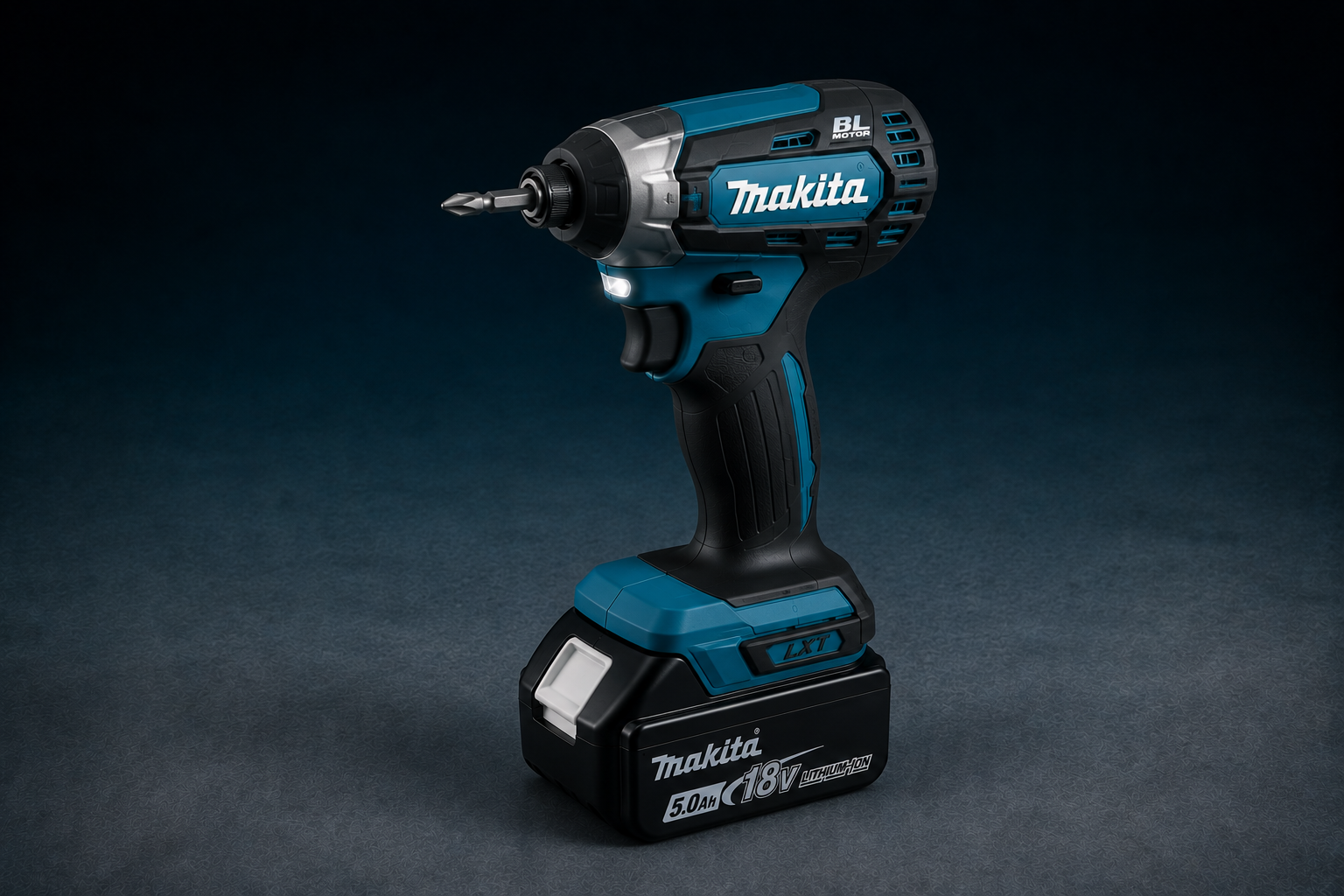 Akku-Bohrmaschine, Schlagbohrer, Makita, 18V, Lithium-Ionen