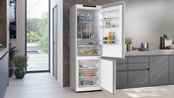 Kühlschrank, Einbaukühlschrank, Weiß, Kühlschrankinhalt, Frische