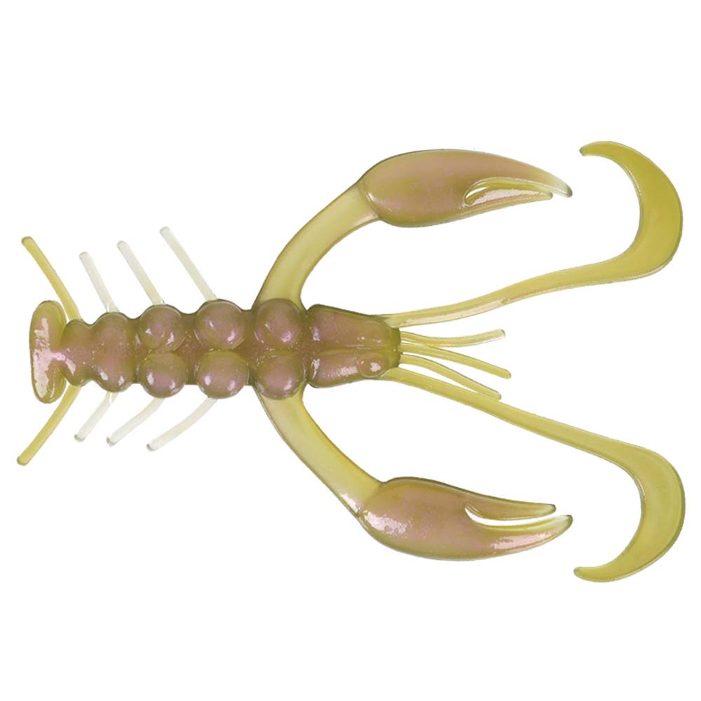 Skorpionen-Larve?, Weichplastik-Köder, Schwanz mit Krallen, Beigen Pearless Color, Beutelring