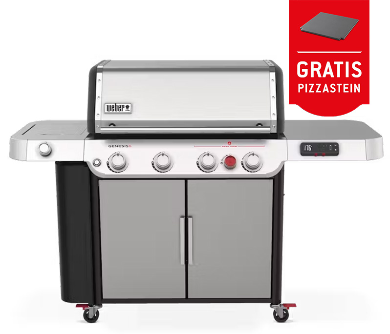 Grill, Gasgrill, Outdoor-Grill, Stahl, Vierköpfiger-Grill