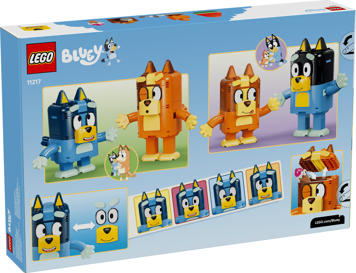 Blueys Familie aus LEGO Steinen