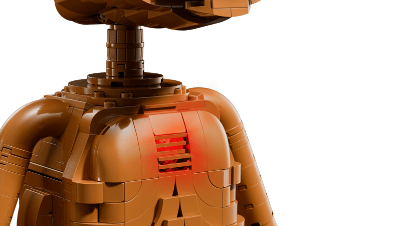 Lego, Figur, Bronze, Rücken, Roboter