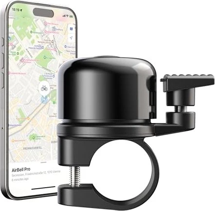 Fahrradklingel AirBell Pro, mit Finder für Apple Wo ist?, d 2,2 cm