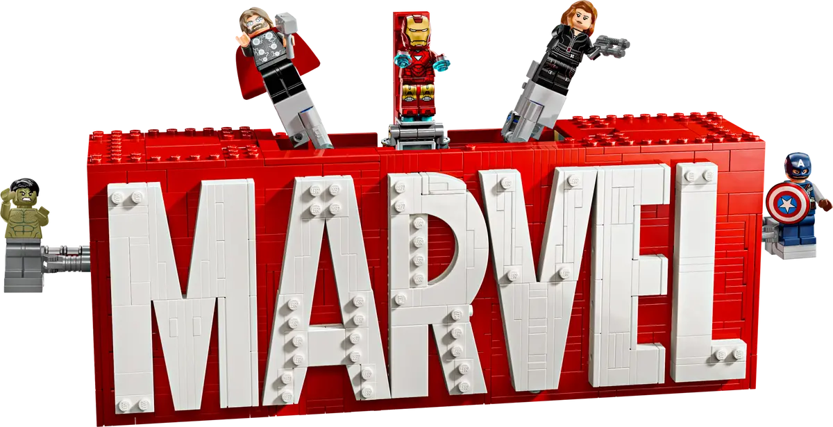 MARVEL Logo & Minifiguren MARVEL Logo & Minifiguren